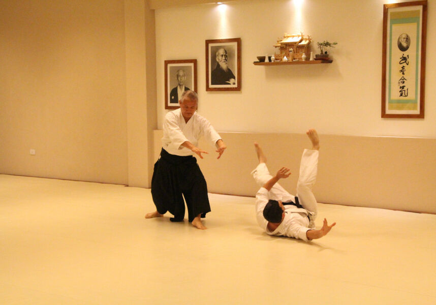queda De qualquer forma, é importante que os praticantes de Aikido aprendam a cair corretamente, de forma a minimizar o risco de lesões. Isso envolve aprender a absorver o impacto da queda com as partes certas do corpo e a distribuir o impacto de forma uniforme, além de aprender a rolar e a se levantar de forma segura.